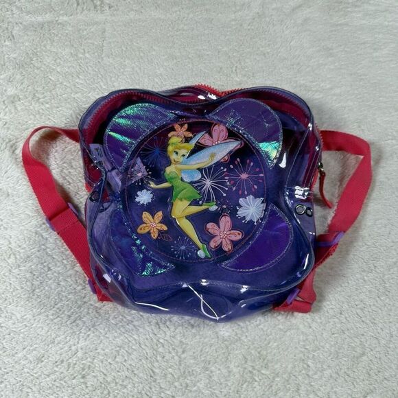 Vintage Y2K Disney Tinkerbell Clear Mini Backpack Bag - Picture 1 of 6